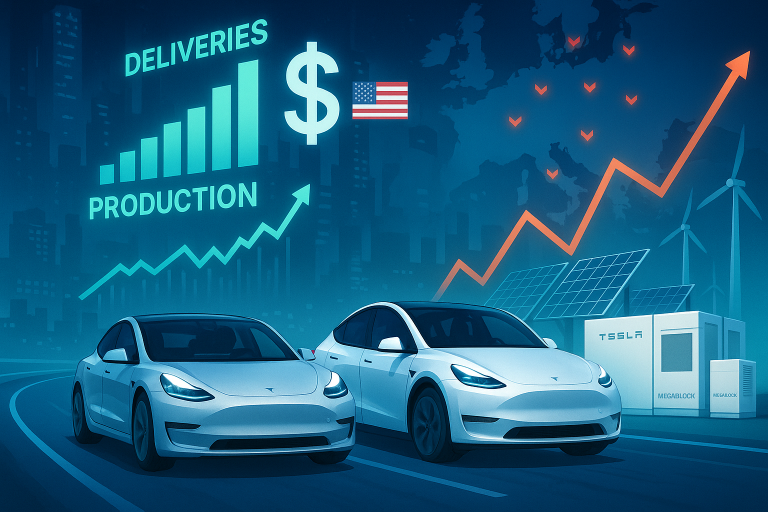 Tesla shares in green after beating Q3 delivery estimates